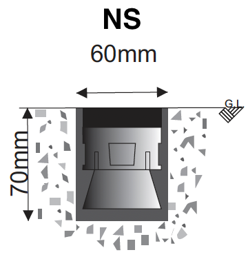 Socle Pole Cone Traffic NS